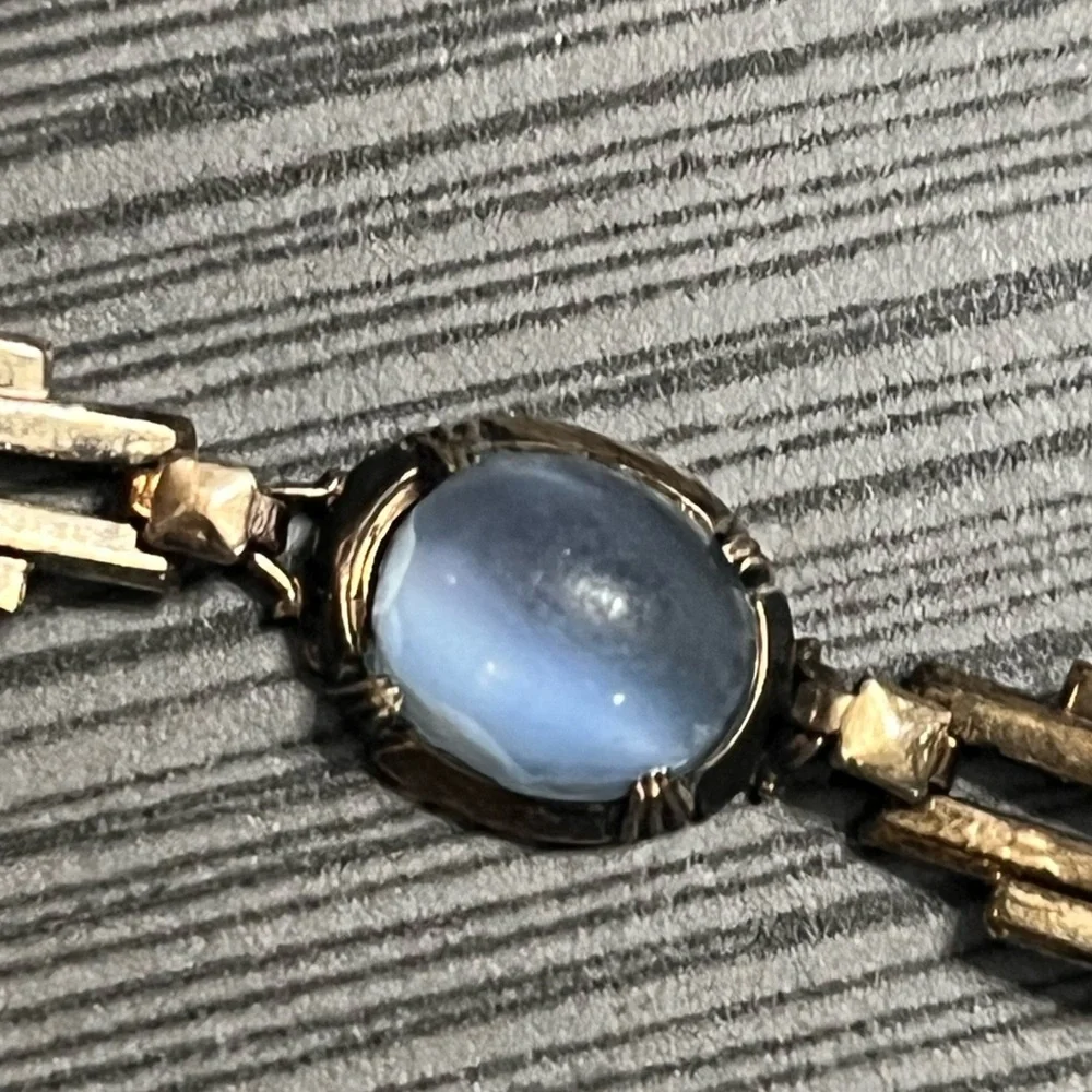 Authentic vintage sterling silver + 14K gold plated bracelet